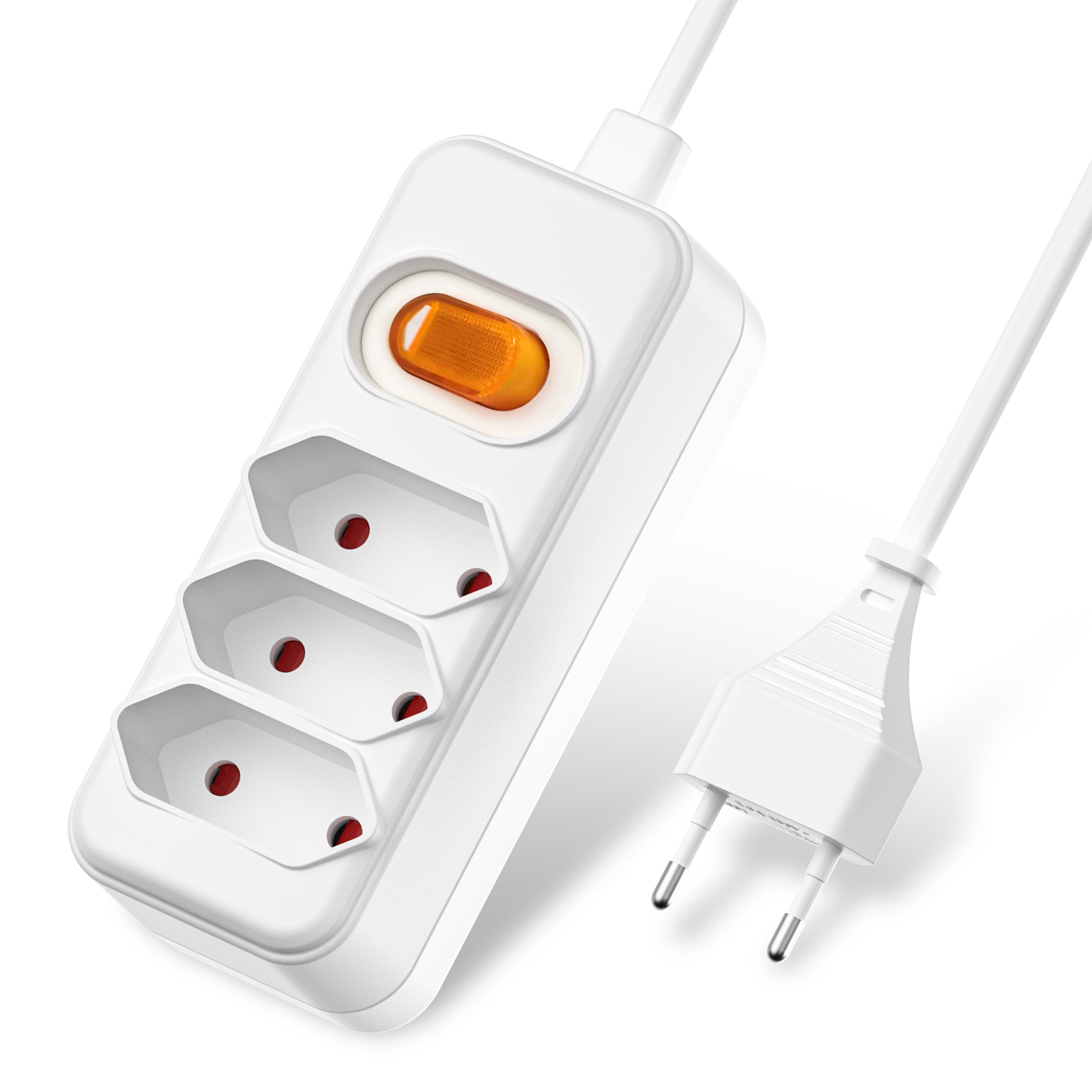 Power Strip Desk - 유럽 ​​EU 2 프롱 전원 소켓(2M