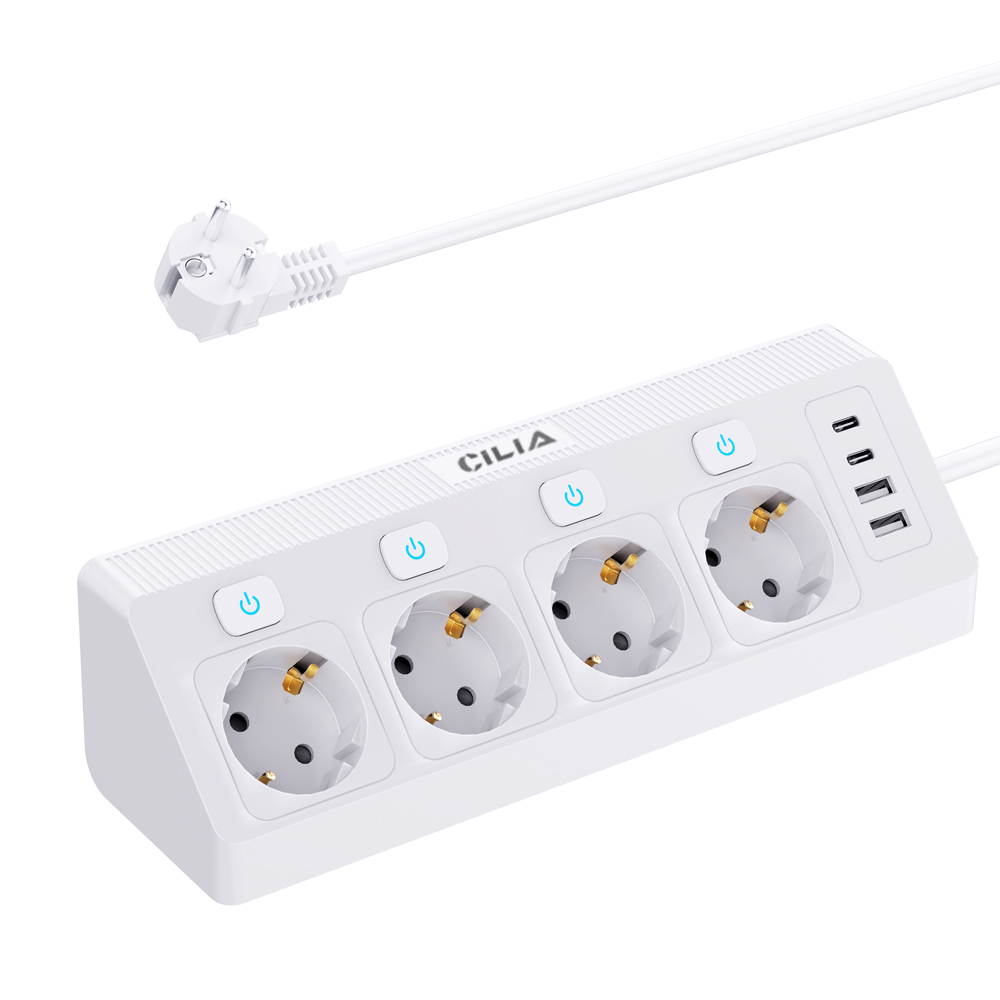 Power Strip Desk - EU 플러그 전원 스트립 4개 소켓