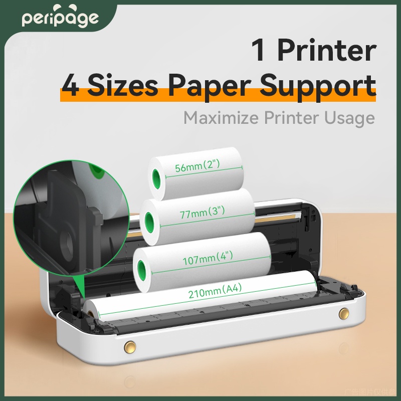 Peripage 휴대용 A4 프린터, 미니 무잉크 감열 - Laser Printer Home 리뷰 및 가격