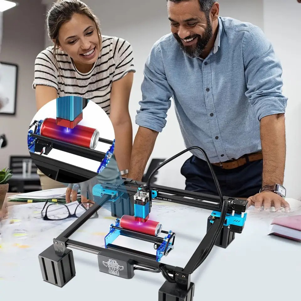 3d 프린터 레이저 조각 기계 원통형 물체 조각 용 Y - Laser Printer Home 리뷰 및 가격