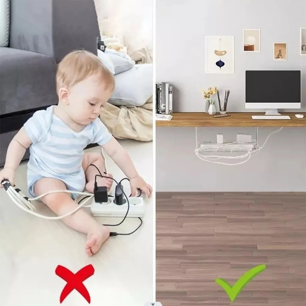 책상 케이블 관리 트레이 테이블 소켓 하단 걸이형 홀더 - Power Strip Desk 리뷰 및 가격