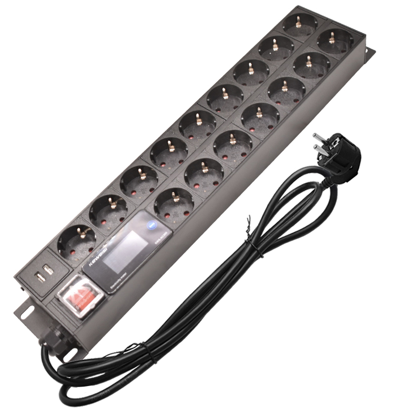 랙 마운트 디지털 전류계 전압계 전류계, 16 웨이 독 - Power Strip Desk 리뷰 및 가격
