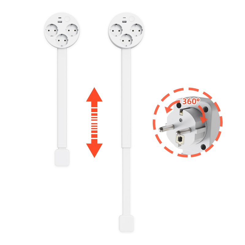 전기 콘센트 연장기 길이 조절 가능 EU US 플러그  - Power Strip Desk 리뷰 및 가격