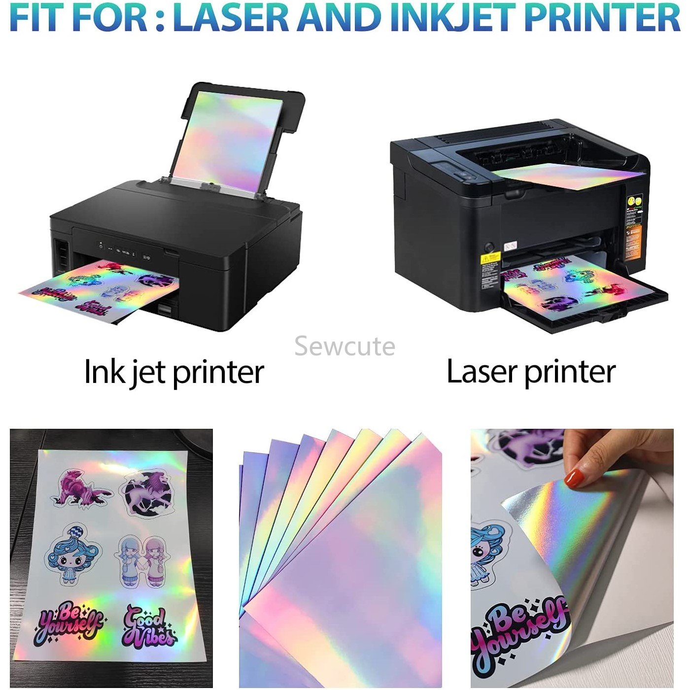 잉크젯 레이저 프린터 용 홀로그램 스티커 종이 비닐 스 - Laser Printer Home 리뷰 및 가격